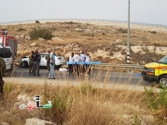 فيديو :مصرع سيدة من اورانيت واصابة اثنين في حادث طرق مروع في مدخل كفرقاسم الشرقي  